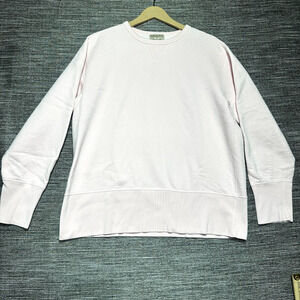 Non Fiction Echo VTG Sweater Adult Size L Pink Pullover Made in Canada Crewneck